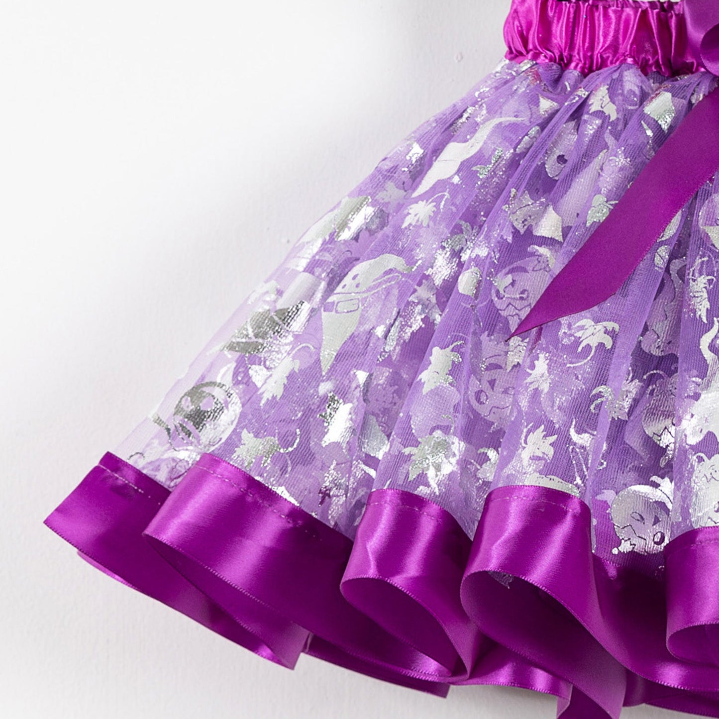 Halloween Baby Clothes Halloween 2024 Wizard Hat Adult Carnival Halloween Children Tutu Broom Three-Piece Set Headband Purple M