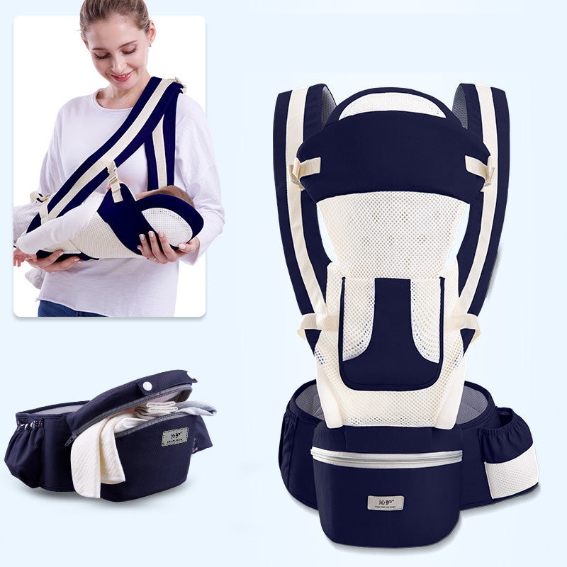 Ergonomic Baby Carrier Infant Baby Hipseat Carrier 3 in 1 Front Facing Ergonomic Kangaroo Baby Wrap Sling